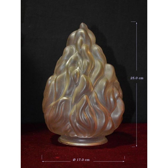 Gothic Revival Bronze Three-Handled Urn Table Lamp with Vianne Flame Shade For Sale - Image 11 of 18
