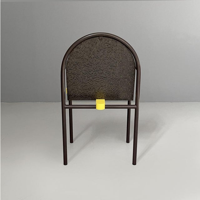 Italian Modern Formica Chairs by Martine Bedin for Memphis, 1980s, Set of 2 For Sale - Image 4 of 18