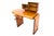 Brown Art Deco Desk with Extension, Poland, 1950s. After Renovation. For Sale - Image 8 of 11
