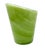 An asymmetrical thick glass vase from Sweden's Sea Glasbruk's Candy series of decorative glass. The colors are avocado...