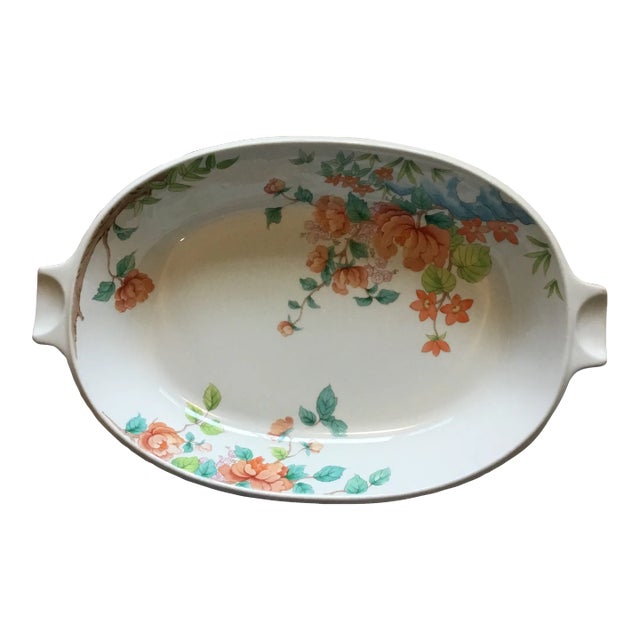 2000s Mikasa Bone China Ultra Ceram Oval Casserole For Sale
