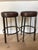 A. Rudin Custom Leather Top Bar Stools For Sale - Image 4 of 7