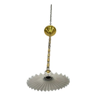 Brass Jugendstil Hanging Lamp, 1890s For Sale