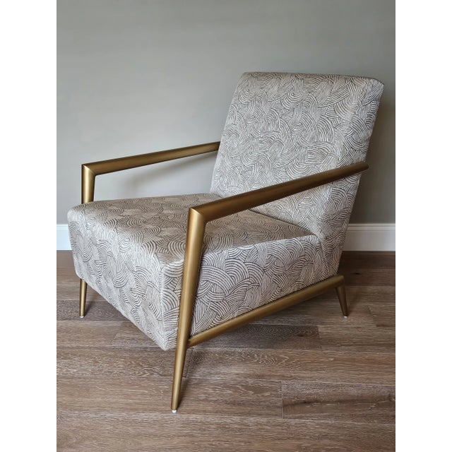 Contemporary Enzo Lounge Chair by Baker Luxe Furniture For Sale - Image 3 of 7