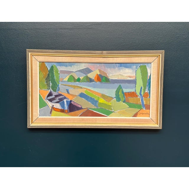 Yngve Andersson, Fractured Horizon, 1960s, Oil on Canvas For Sale - Image 10 of 17