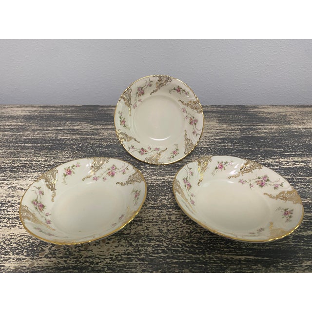 Ivory Vintage Thomas Ivory Bavaria Rose & Gold China Set — 53 Pieces For Sale - Image 8 of 12