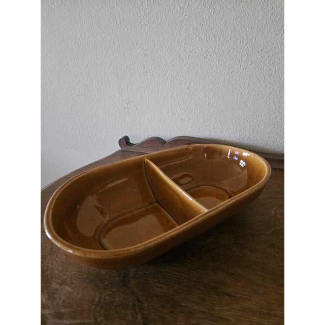 Mid 20th Century Vintage McCoy Oval Ceramic Dish #7038 For Sale - Image 5 of 12