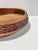 Wood 1970s Hand-Carved Wooden Bowl With Floral Band – Rustic Artisan Centerpiece For Sale - Image 7 of 9