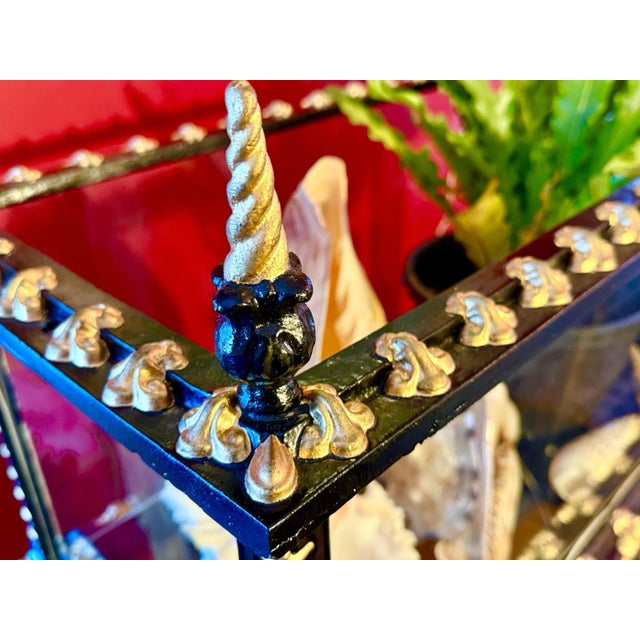 Rare Antique J W FISKE AQUARIUM /TERRARIUM & STAND CAST IRON Victorian Restored For Sale - Image 17 of 18