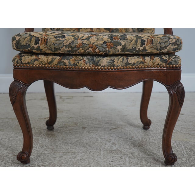 Textile Set of 6 French Louis XV Style Tapestry Dining Room Chairs For Sale - Image 7 of 18