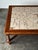 1970s Hand-Laid Stone Mosaic Coffee Table on Vintage Oak Trestle Base For Sale - Image 15 of 18