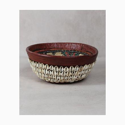 Vintage Hausa Bowl with Leather For Sale - Image 6 of 6