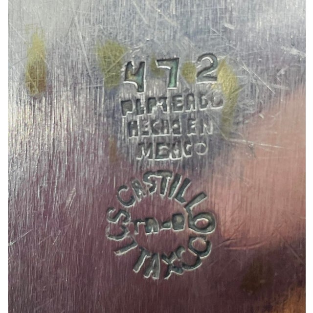 1950s Los Castillo Handcrafted Tray With Malachite & Lapis Inlay, Mexican Modern For Sale - Image 14 of 18