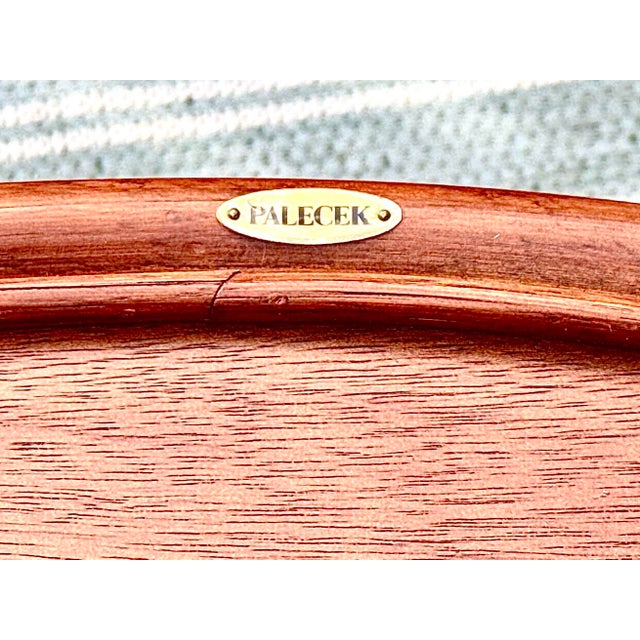 Vintage Palecek Rattan Bamboo Table With Three Tiers For Sale - Image 10 of 11