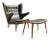 Papa Bear and Ottoman by Hans Wegner for Pp Møbler For Sale