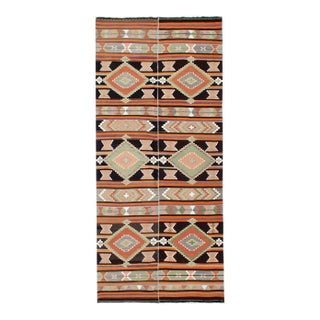 Vintage Turkish Decorative Kilim Rug - 5`7" X 12`2" For Sale