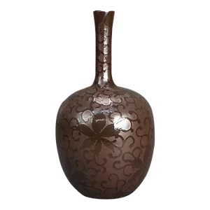 Arts & Crafts Weller or Roseville School Cut Back Floral Art Pottery Vase Circa 1930