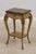 French Maitland Smith Leather Top Table Nightstand For Sale - Image 3 of 18