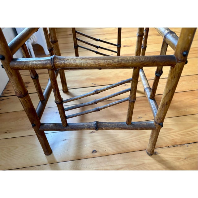 Wood 1900s Edwardian Bamboo Table For Sale - Image 7 of 10