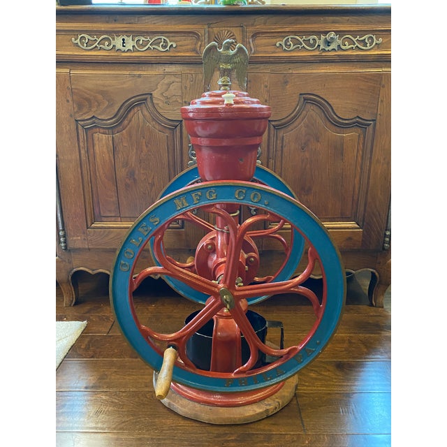 Late 19th Century Coles Mfg Co Philadelphia Coffee Mill Grinder Chairish