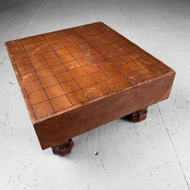 Keyaki Wooden Shogi Game Board, Japan, 1930s For Sale - Image 4 of 9