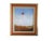 1980s oil painting of a boy with a red balloon by a San Franciscan artist John Boyd May. Framed in a gold and red colored...