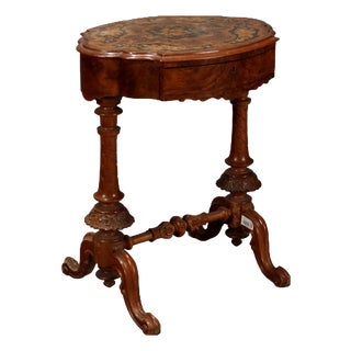 Coffee Table in Walnut and Walnut Burl For Sale