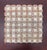 Rosso Verona Marble Honed Chevalier Mosaic With Botticino Marble Dots For Sale - Image 4 of 4