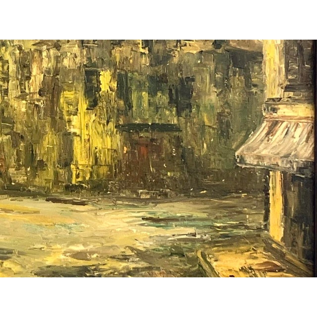 Cragoni – Large Urban Cityscape, Original Oil on Canvas For Sale - Image 15 of 16