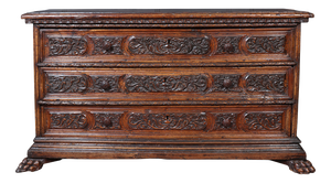 Early 17th Century Italian Walnut Cassettone, 1640s