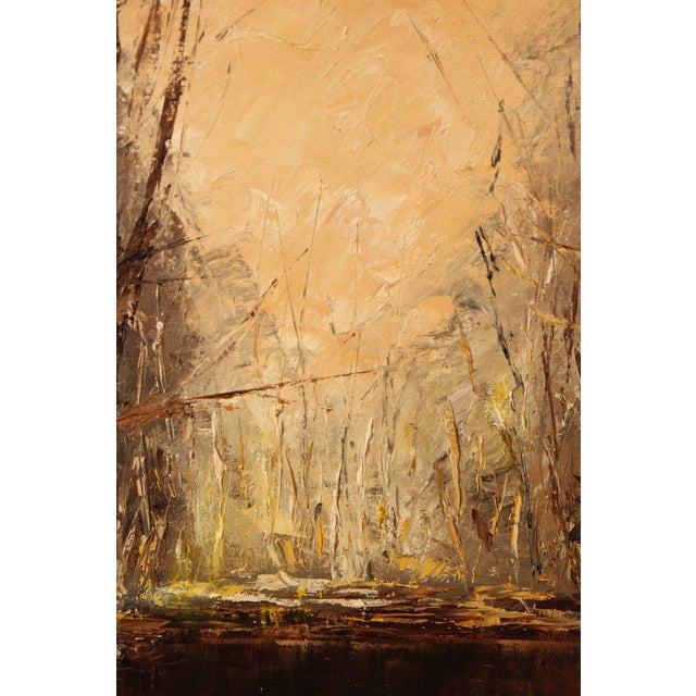 Wood J. Sands Oil Painting, Winter Sunset For Sale - Image 7 of 12