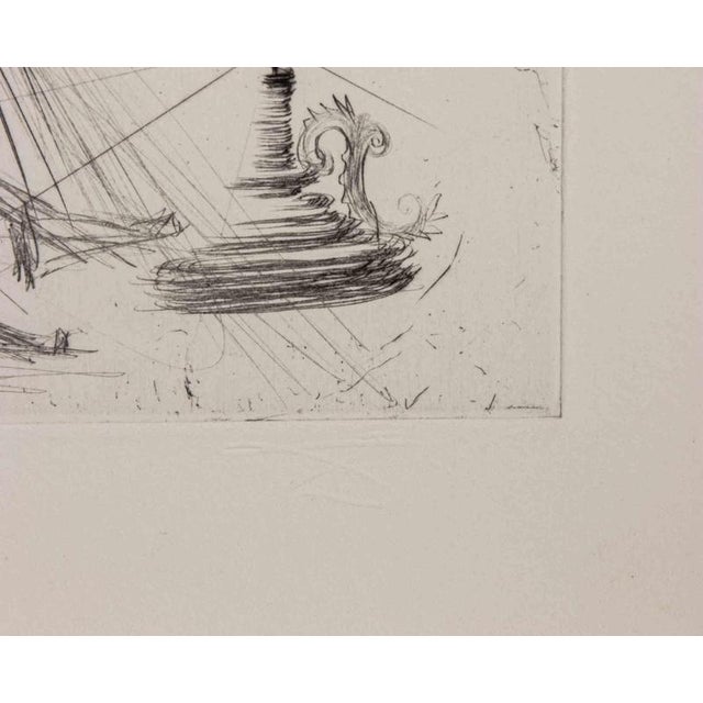 Etching and drypoint realized to illustrate Pierre Ronsard's "Les Amours de Cassandre". Published by Argillet, Paris, in...