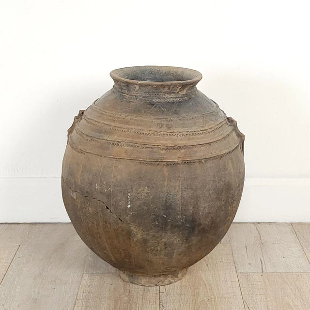 Large Indonesian Earthenware Water Jug, 19th Century or Earlier For Sale - Image 9 of 12