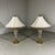 1960s Large Crystal and Brass Table Lamps, 1960s, Set of 2 For Sale - Image 5 of 18
