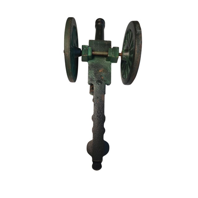 1950s Mid 20th Century Cast Iron M1841 Field Cannon Reproduction For Sale - Image 5 of 5