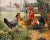 19th Century Max Hanger -The Peacock & the Chickens - 19th Century Oil Painting For Sale - Image 5 of 11