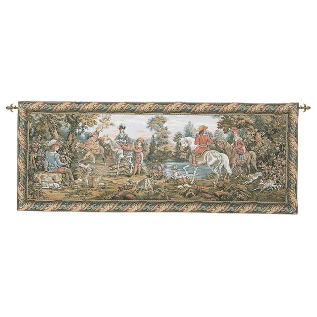 This beautiful tapestry is woven on a jacquard loom by skilled weavers, keeping alive the centuries old tradition of...