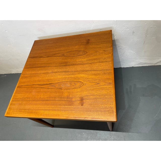 Danish Folding Teak Dining Table, Denmark, 1960s For Sale - Image 4 of 9