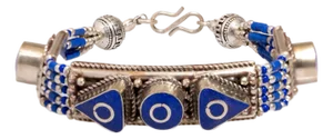 Nepal Design Lapis Lazuli & Silver Bohemian Bracelet