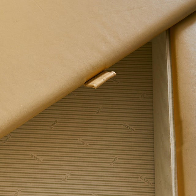 French Leather Coffee Table with Storage by Ligne Roset, 1970s For Sale - Image 9 of 11