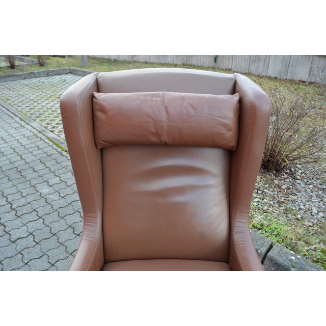 Animal Skin Leather Lounge Highback Chair by Rudolf Glatzel for Kill International, 1960s For Sale - Image 7 of 18