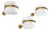 1960s Stilnovo Brass & Opaline Glass Wall Sconces - Set of Three For Sale