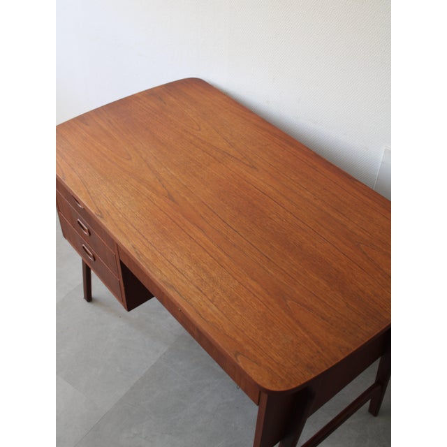 Wood Vintage Danish Desk in Teak, 1960s For Sale - Image 7 of 11