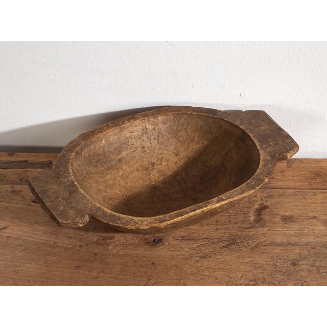 Small antique bowl (c.1900) Dimensions: Length: 42 cm Depth: 26 cm Height: 9 cmStyle: PrimitiveMaterials and techniques:...