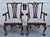 Brown Antique Pair Mahogany Armchairs Chippendale Style Carved Ball Claw Foot Dining For Sale - Image 8 of 18