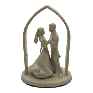 Lenox Wedding Promises Forever Yours Bride & Groom Cake Topper For Sale
