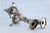 Metal Silver Candlesticks with Turned Stems and Embossed Floral Motifs, Set of 2 For Sale - Image 7 of 12