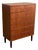 Teak 6-Drawer Tallboy Dresser Danish Mid-Century Modern 1960s For Sale