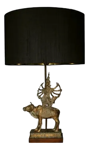 Bronze Shiva Table Lamp
