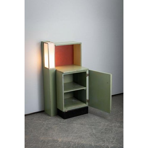 1920s Modernist Cabinet with Lamp, 1920s For Sale - Image 5 of 18